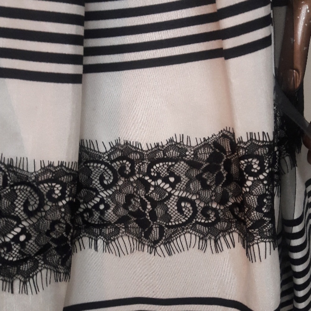 Danny & Nicole Colorblock Fit & Flare Dress - Picture 2 of 4